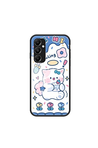 sscase Painted Θήκη Σιλικόνης με Τζάμι Angel Cat (Samsung Galaxy A05s)