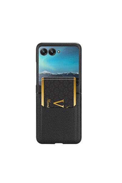 sscase Leather Litchi Σκληρή Θήκη Black (Motorola Razr 40 Ultra)