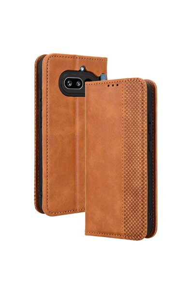 sscase Retro Θήκη Βιβλίο Brown (Nothing Phone (4a))