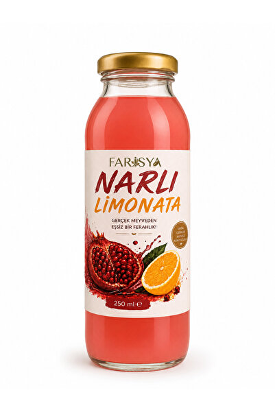 Narlı Limonata 250 ml Cam Şişe – Katkısız Ferahlatıcı Meyveli İçecek