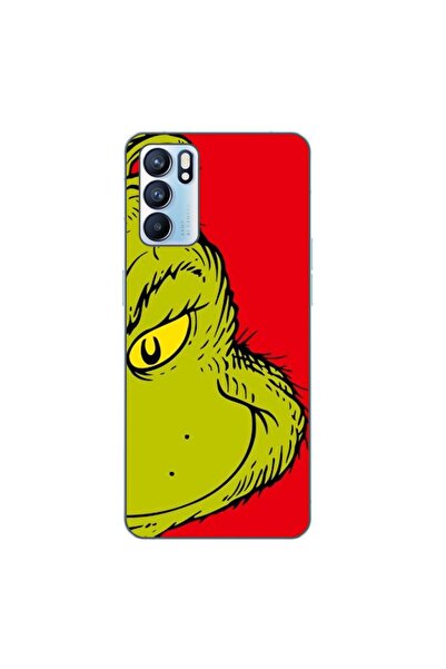 OEM Husa compatibila cu Oppo Reno6 5G Silicon Gel Tpu Model Craciun Grinch Face