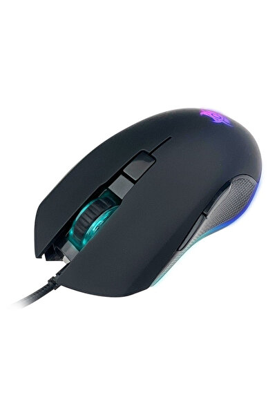Tracer Mouse gaming GameZone Edge, 3200 DPI, cu fir, iluminare RGB (Negru)