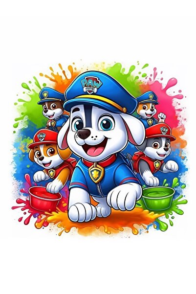 telaşe memuru PAW PATROL قابلة للأكل كعكة توستر - PAW PATROL كعكة رسمية ورقية...