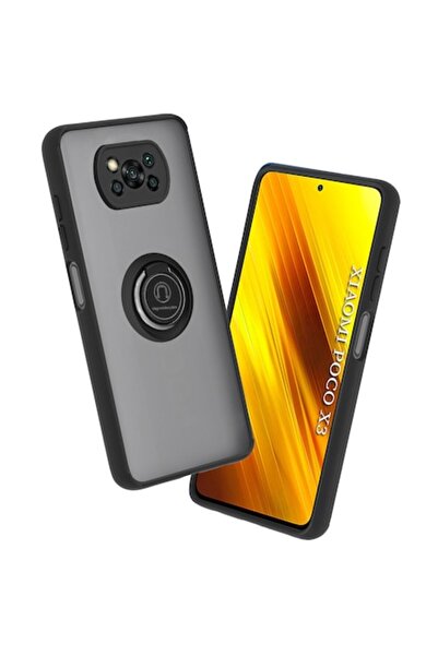 DAMUR Husă cu inel TPU pentru Xiaomi Poco X3/X3 NFC/X3 Pro, Magnetică, Antișo...