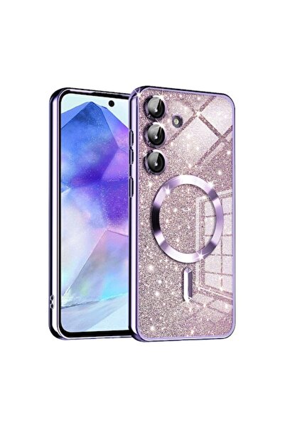 DAMUR Θήκη MagSafe 2 σε 1 με γκλίτερ για Samsung Galaxy A55 5G, Πλήρης Προστα...