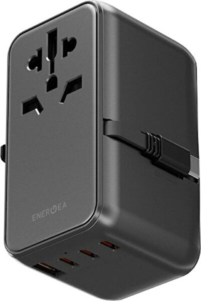 Energea Φορτιστής με θύρα USB-A και 3 θύρες USB-C και καλώδιο USB-C, 85W Powe...
