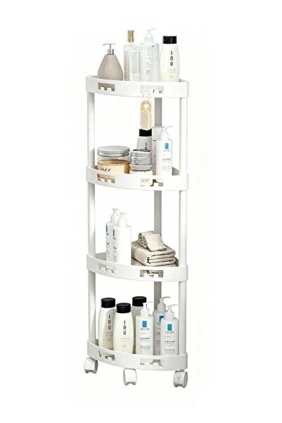 Generic 4-Tier Corner Shower Caddy Shelf Plastic Waterproof Space Saving Adju...