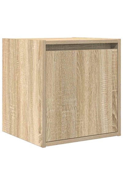 vidaxl Noptiera montata pe perete Stejar Sonoma 38x34x40 cm