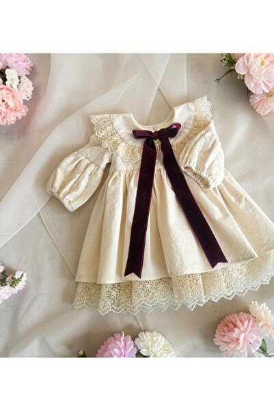 OEM Selin Christening Dress Made of Gauze Fabric