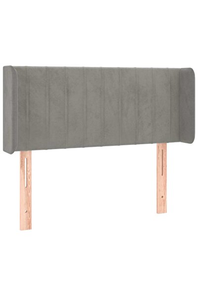 vidaxl Dark grey winged headboard 103x16x78/88 cm Velvet