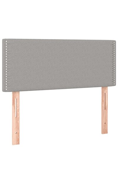 vidaxl Tăblie de pat, gri deschis, 90x5x78/88 cm, textil