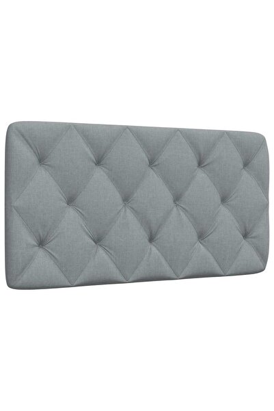 vidaxl Pernă tăblie de pat, gri deschis, 100 cm, material textil