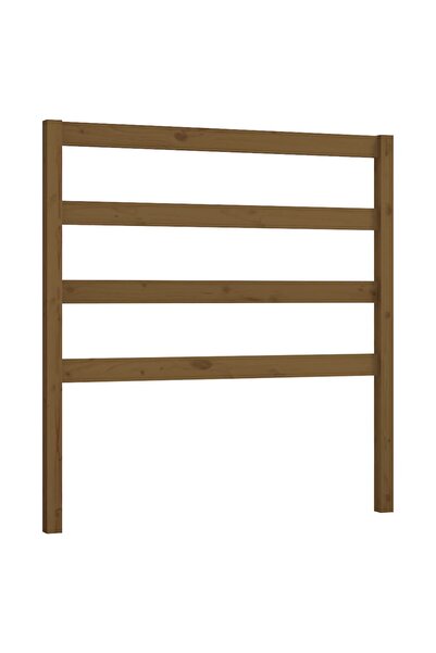 vidaxl Bedside table, honey brown, 96x4x100 cm, solid pine wood