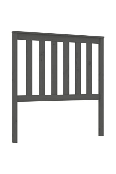vidaxl Tăblie de pat, gri, 96x6x101 cm, lemn masiv de pin