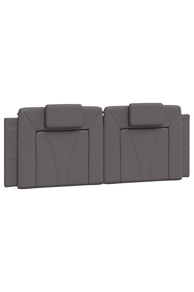 vidaxl Headboard Pillow , Viana, grey, 120 cm, artificial Leather