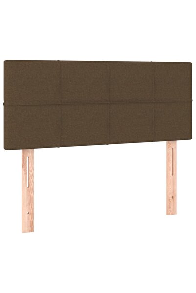 vidaxl Tăblie de pat, maro închis, 80x5x78/88 cm, textil