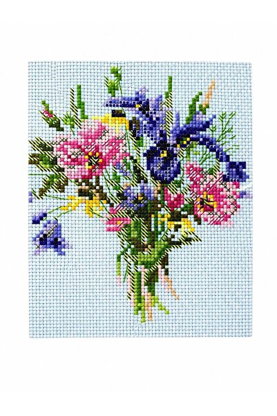 iğne izi Set de broderie cu punct în cruce cu model – Kit de broderie manuală...