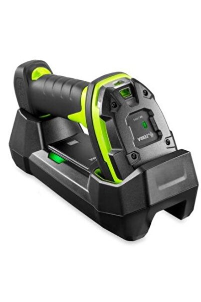 Zebra DS3678-SR 2D Bluetooth Barcode Scanner, 3100 mAh with Cradle, Black/Green