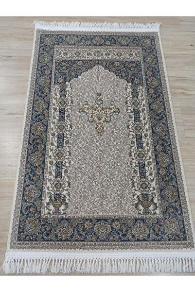 PIRLANTA 100 TARAK İPEKSİ SECCADE KREM DARK BLUE