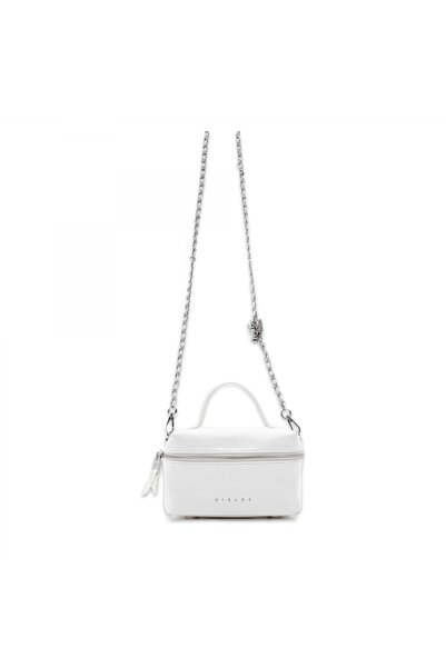 Sisley Sly_357 13X20X8 حقيبة يد نسائية بيضاء