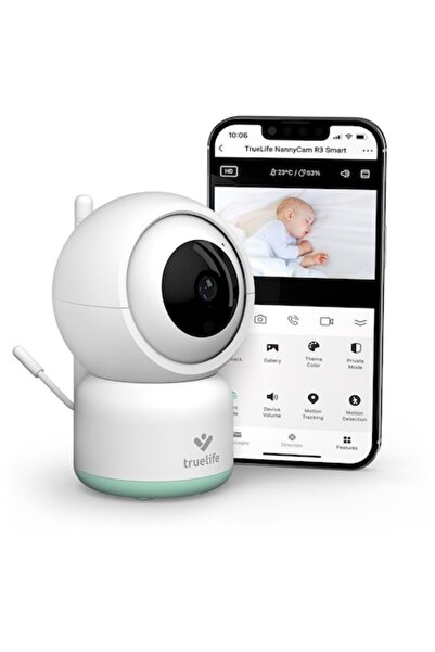 truelife TLNCR3S NannyCam R3 Monitor inteligent pentru bebeluși Alb