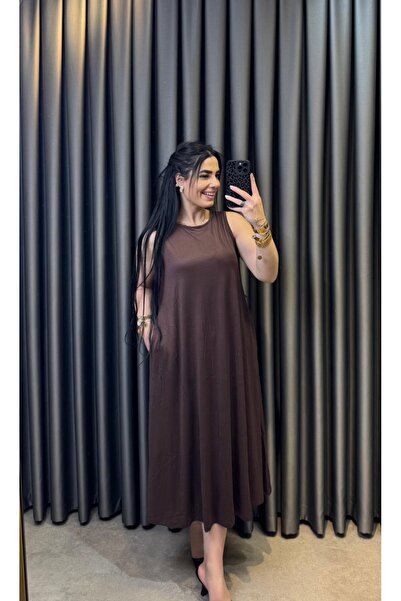 Nisam Combed Cotton Sleeveless Loose Dress