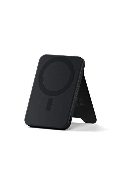 Satechi ST-B5Q2SK 5000mAh Magnetic Wireless Power Bank with Stand, 15W, Black