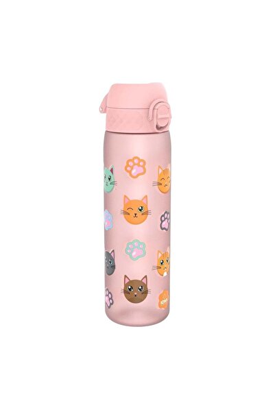 Ion8 Λεπτό Παιδικό Παγούρι Νερού, Recyclon, 500ml, Γάτες