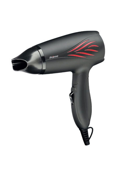 Primo Σεσουάρ PRHD-40217 1200W DC Travel Σπαστή λαβή Μαύρο Matt