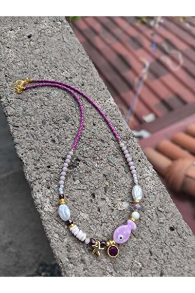 Bozhi Necklace Glass Beads Elegant Gift