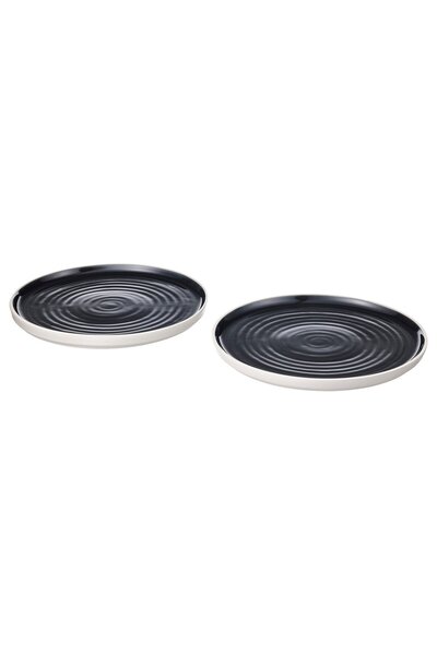 IKEA OMBONAD Plate, dark grey, 26 cm