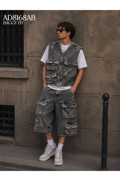 Urban Collection Denim suit with Pocketed Urbancollection