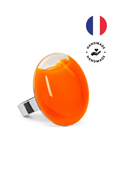 Pylones Glass Ring - Galet - Medium Milk