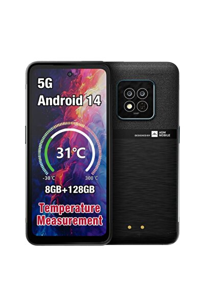 agm X6 Μαύρο Smart αδιάβροχο κινητό τηλέφωνο 5G, 8πύρηνο, ανθεκτικό σε πτώση ...