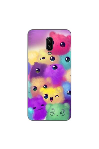 OEM Husa compatibila cu OnePlus 6T Silicon Gel Tpu Model Pufosi Colorati
