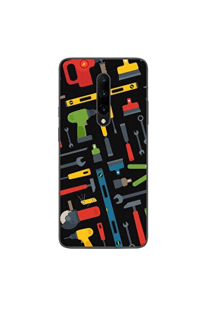 OEM Case compatible with OnePlus 7 Pro Silicone Gel Tpu Model Tools Pattern