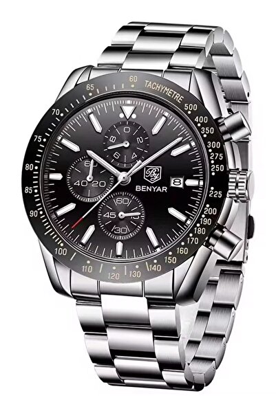 Benyar Watches for Men Watch Quartz Luxury Stainless Steel Water Resistant Ch...