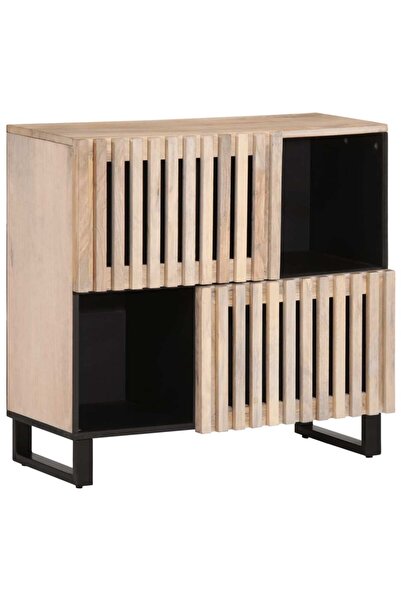 vidaxl Dulap, 80x34x75 cm, lemn masiv de mango