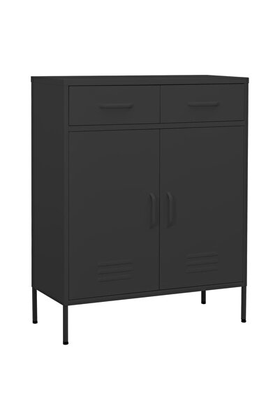 vidaxl Storage cabinet, anthracite, 80x35x101.5 cm, steel