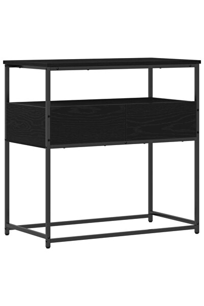 vidaxl Masă de consolă Stejar Negru 75 x 40 x 75 cm Lemn compozit