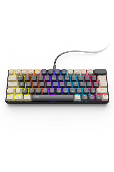 gameagle 60% Kablolu Mekanik RGB Gaming Klavye Mavi Switch Hot Swap 61 Tuşlu ...