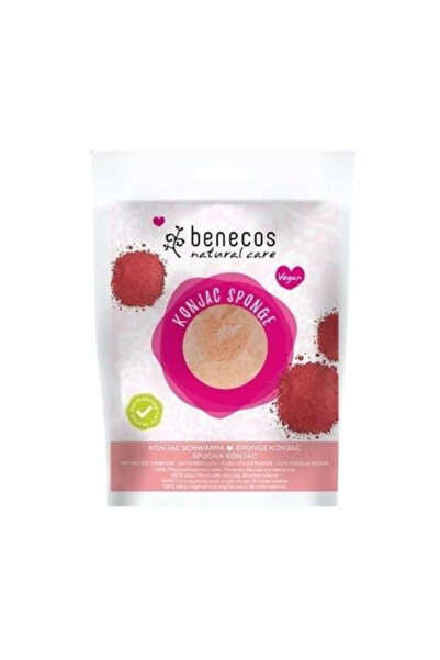 benecos Burete Konjac cu Argila Rosie pentru Ten Sensibil Benecos, 1 buc