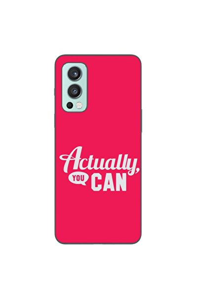OEM Husa compatibila cu OnePlus Nord 2 Silicon Gel Tpu Model Mesaj Actually Y...