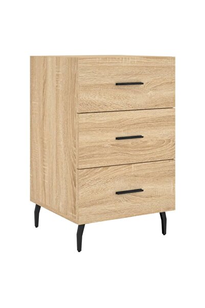 vidaxl Bedside table, sonoma oak, 40x40x66 cm, composite wood