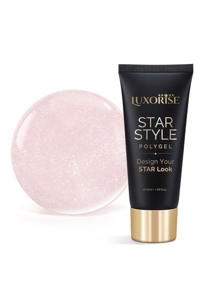 LUXORISE Polygel STAR STYLE - STAR SIGNATURE Collection, Exquisite Nude, 50ml