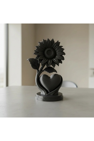 OEM Figurină Decorativă Floarea Soarelui Inimă Modernă