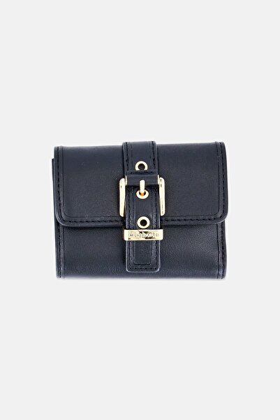 Michael Kors Women Leather Tri-fold Wallet, Black