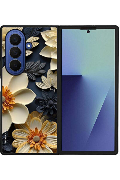 Other Σονίκ Σειρά 3D Λουλούδια Θήκη για Samsung Galaxy Z Fold 7 Εκρού
