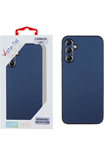 Other Volte-Tel Carbon Lift Πίσω Κάλυμμα Σιλικόνης Μπλε (Samsung A35 5G A356)