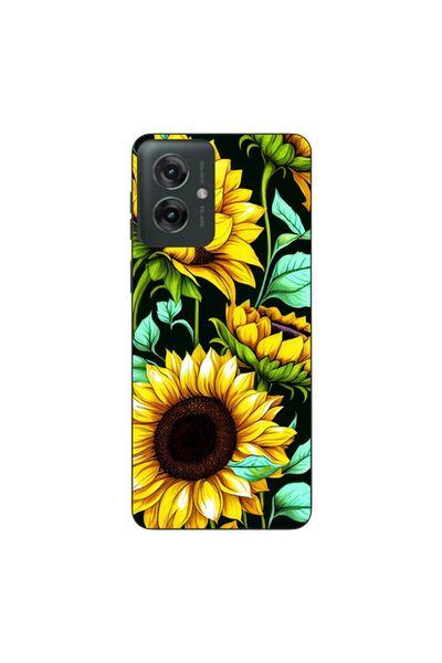 OEM Case compatible with Motorola Moto G55 Silicone Gel Tpu Sunflower Pattern AI